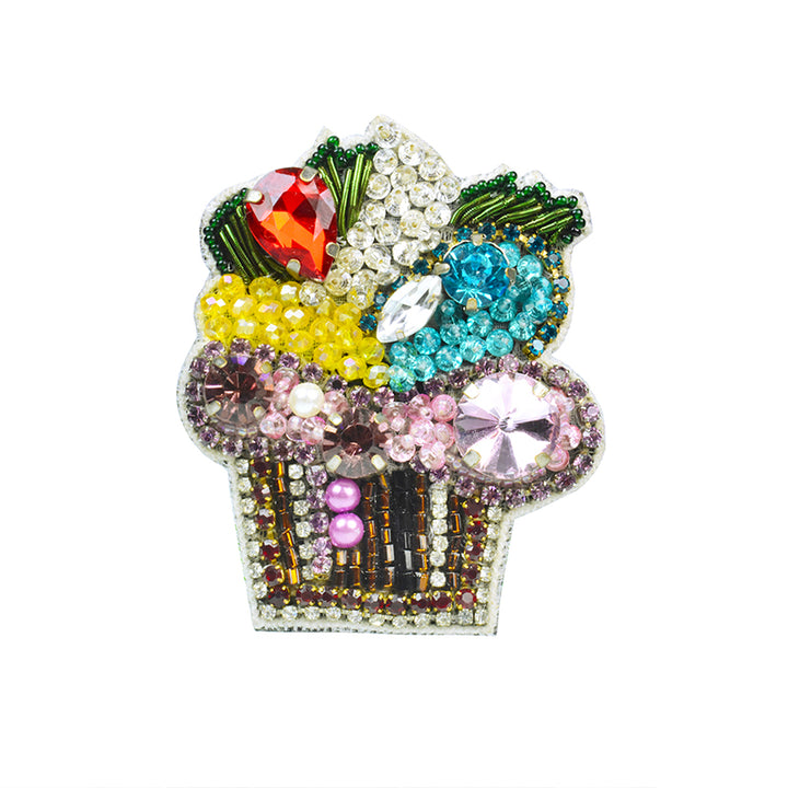 crystal brooch pin 