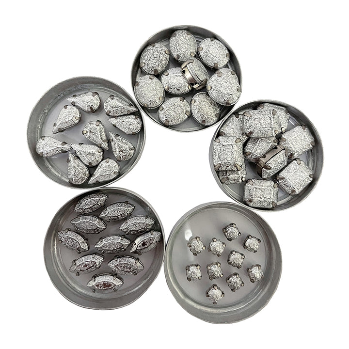 silver rhinestones