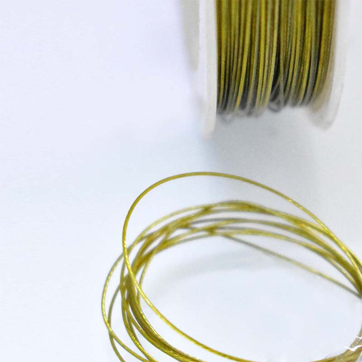 Beading Wire in Moss Green Color