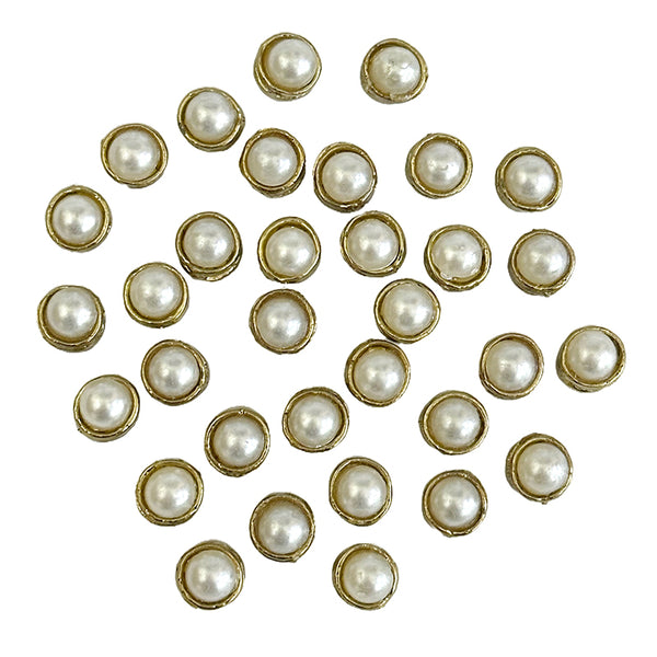 EMBKS5424 (7MM Cream Color Round Shape Kundan Stones)