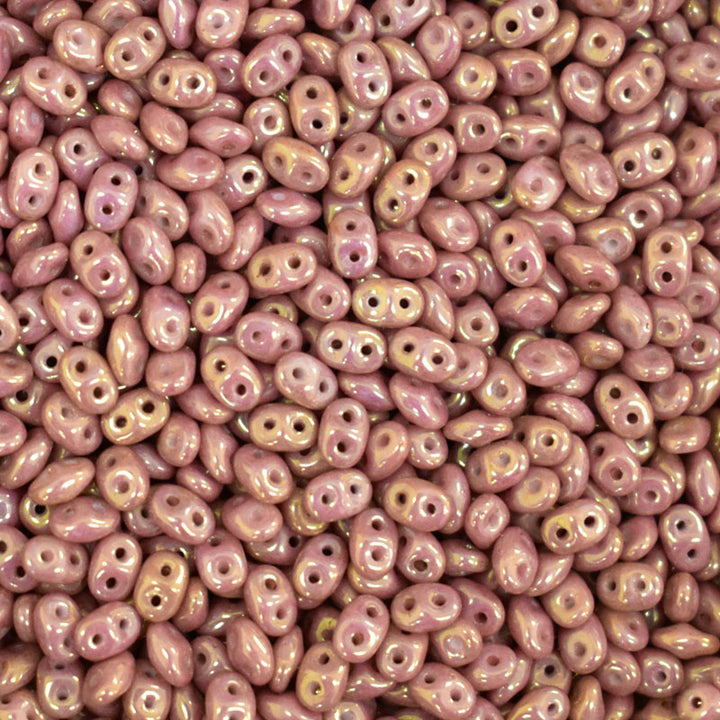 Pink Color Czech Superduo Beads