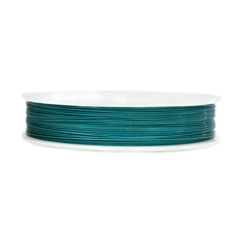 Buy Teal Blue Color Bead Stringing Wire online at wholesale price ...