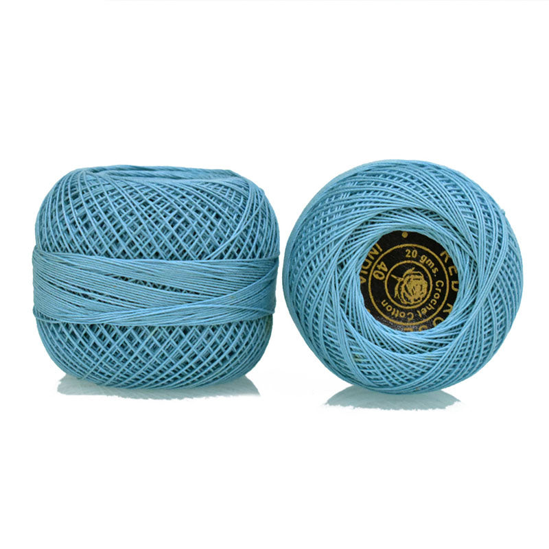 Buy Light Baby Blue color crochet cotton thread at cheap price ...