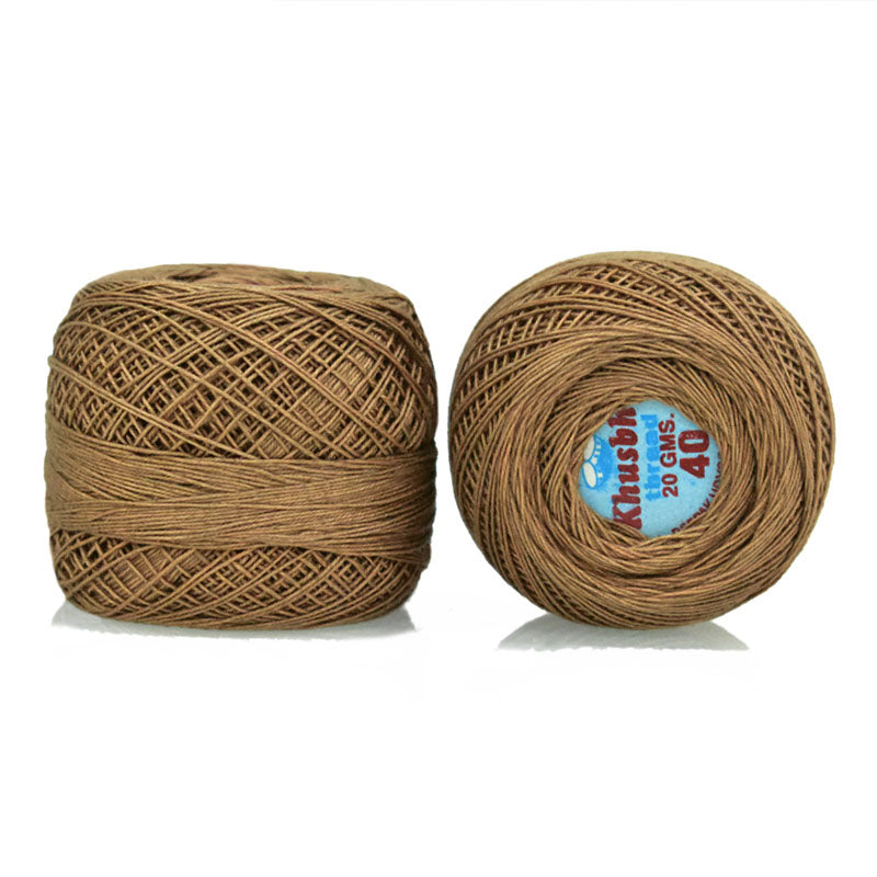 Buy Light Brown color crochet cotton thread online at cheap price ...