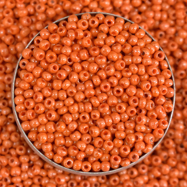  11/0 Seed Beads in Orange