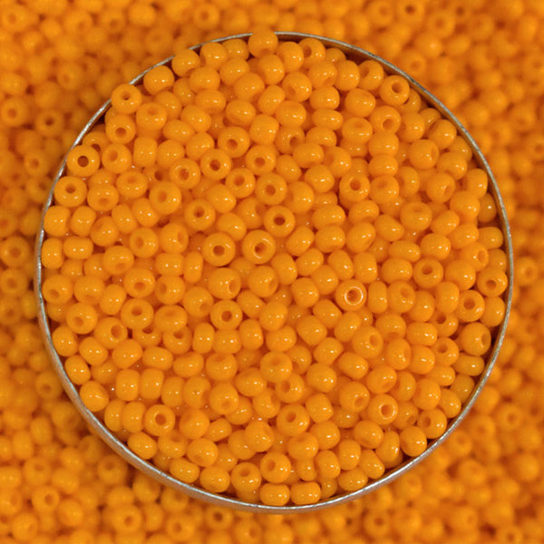 11/0 Seed Beads in Light Orange