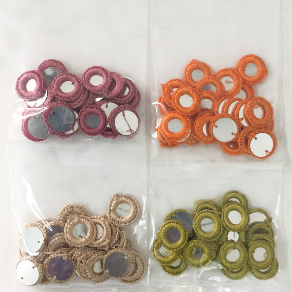 Lovely colors in Crochet Thread Rings