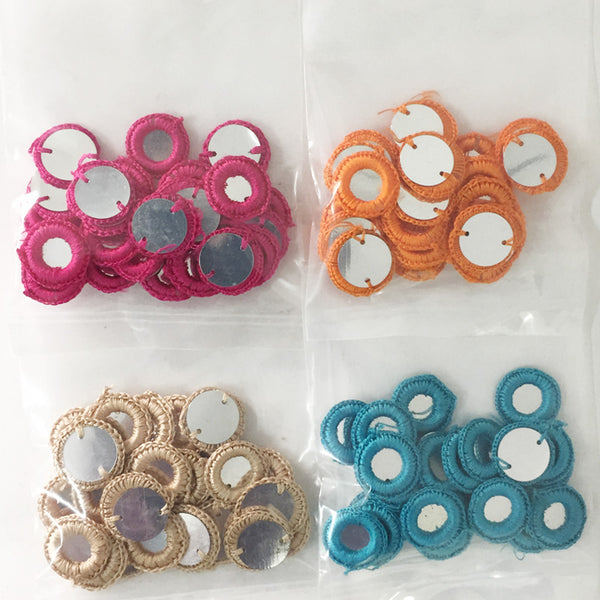 Lovely colors in Crochet Thread Rings