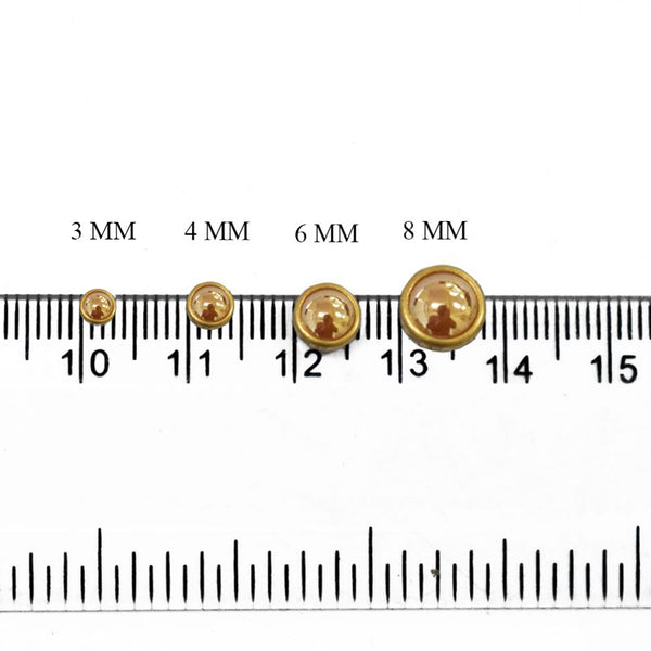 Glue on Kundan stones in Flat Back Mounts (EMBKS06164)