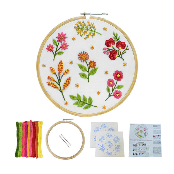 embroidery kit with pattern  