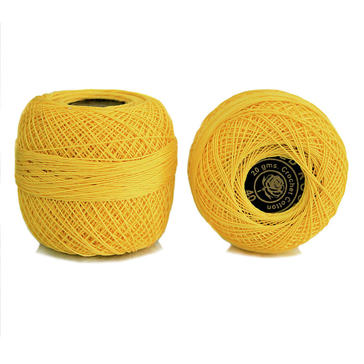Yellow color Crochet Cotton Thread