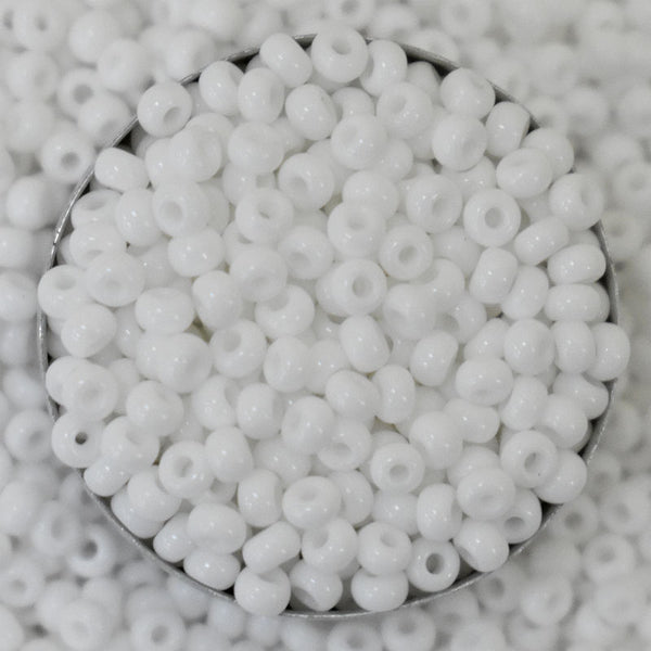 8/0 Seed Beads in White Color