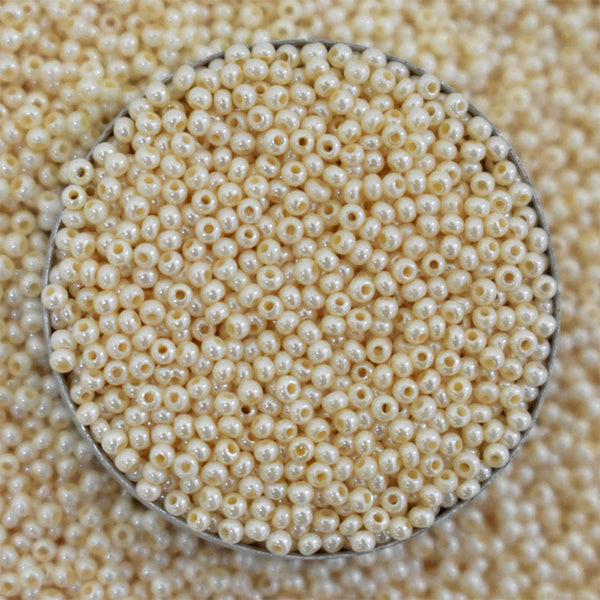 1.5MM Preciosa Rocaille Seed Beads in Cream Color