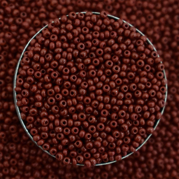 15/0 Seed Beads in brown Color