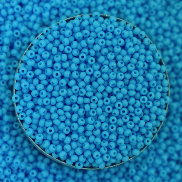 15/0 Seed Beads in Sky Blue Color