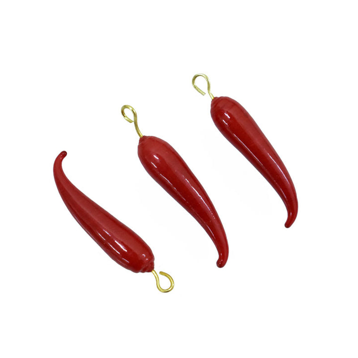 Chilli Shape Glass Pendant 