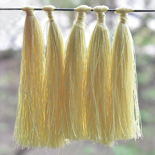 Pale Yellow color Polyester Tassels