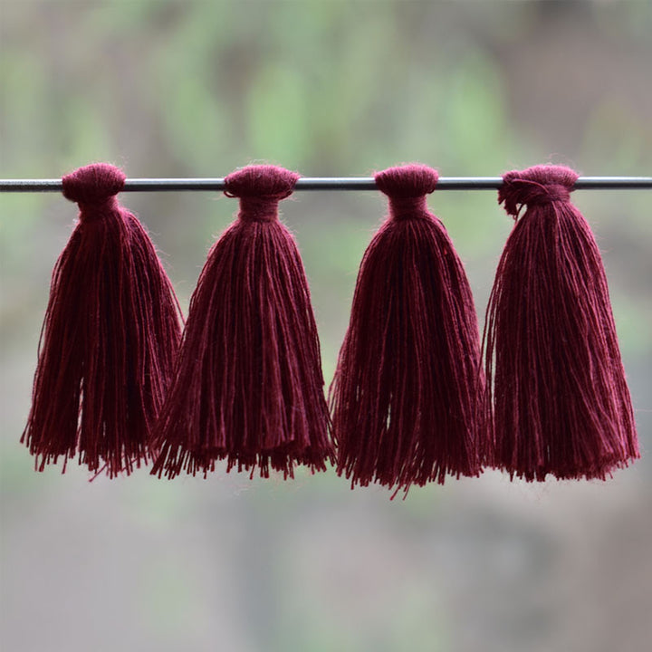 Maroon color Cotton Tassels