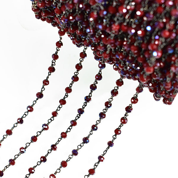 Maroon Color Bead Chain