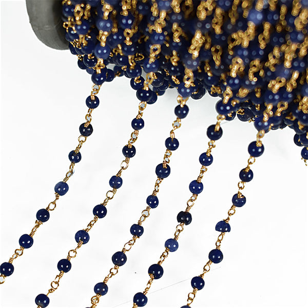 Navy Blue Color Bead Chain