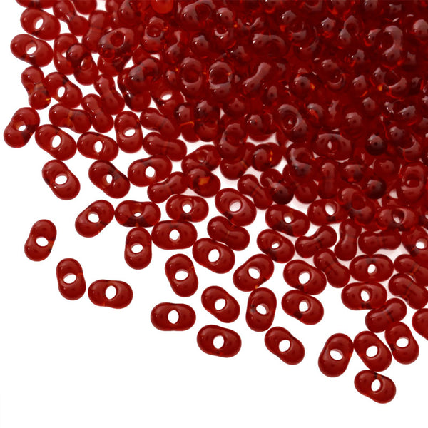Red Color Preciosa Peanut Beads