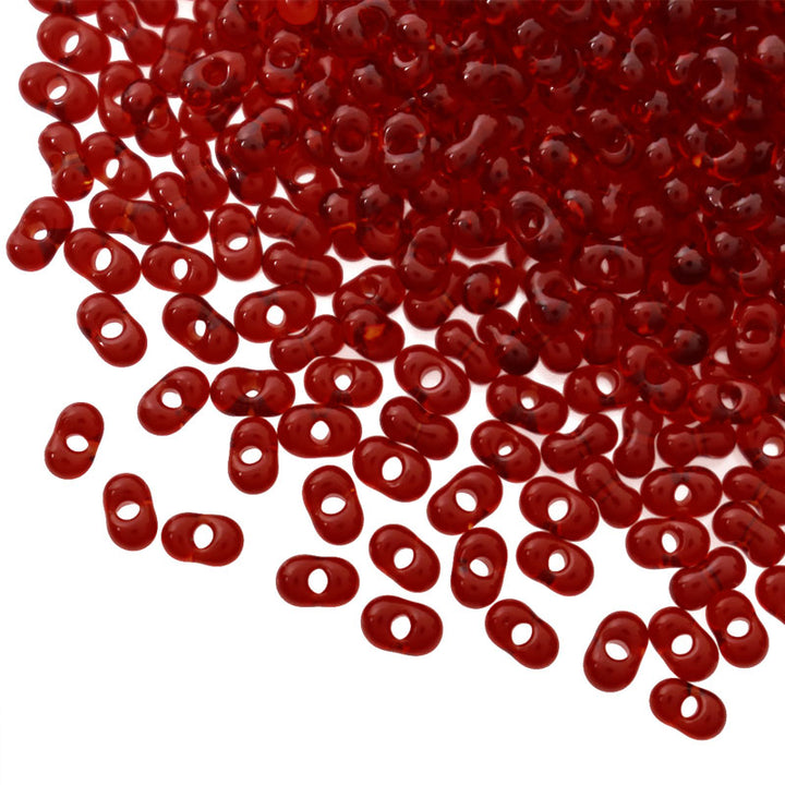 Red Color Preciosa Peanut Beads