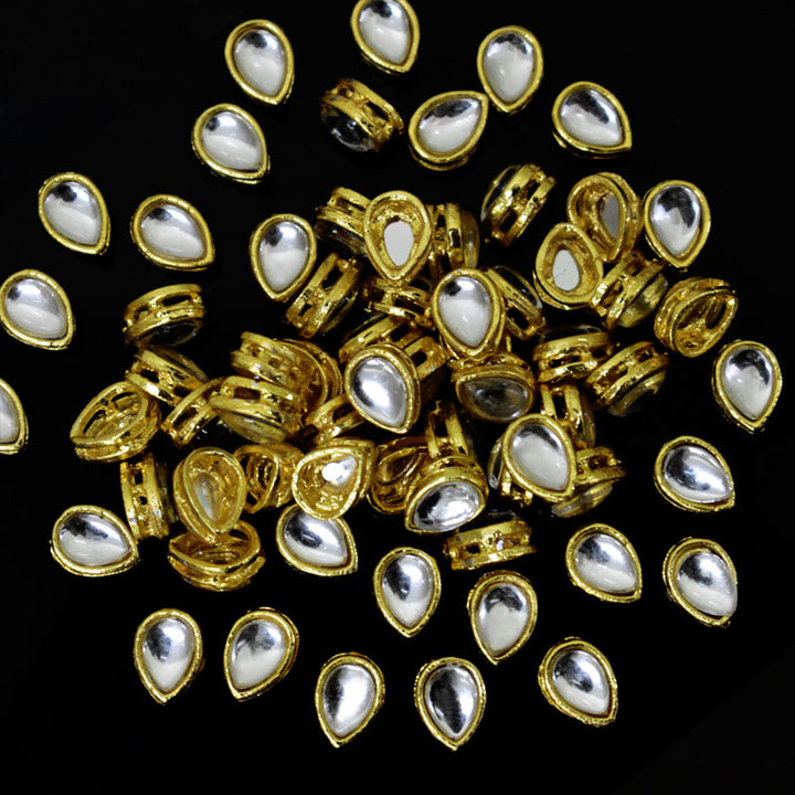  Silver Color Kundan Stone