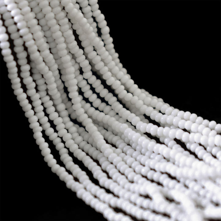 Seed Bead Strings in White Color