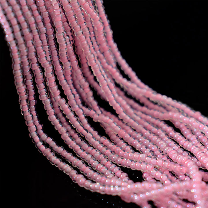 Seed Bead Strings in Baby Pink Color