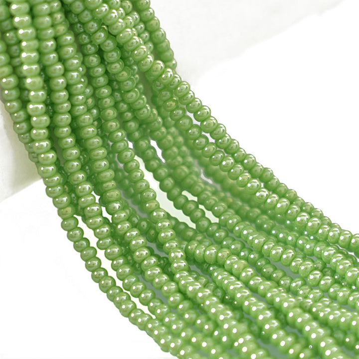  Seed Bead Strings in Light Green Color