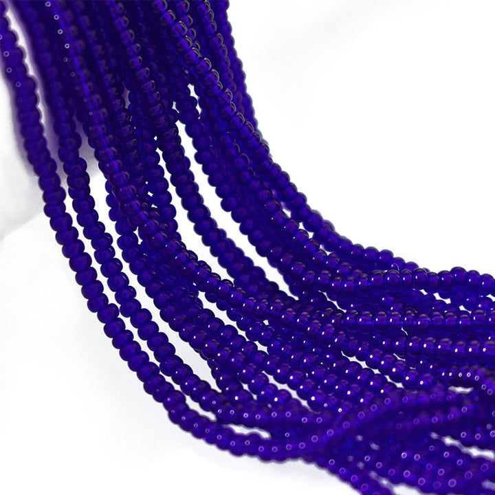 Seed Bead Strings in Indigo Color