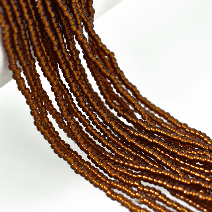 Seed Bead Strings in Golden Brown Color