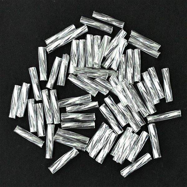 Silver color glass beads for sale