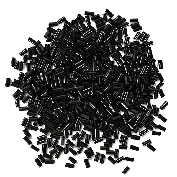 Black color glass beads for sale