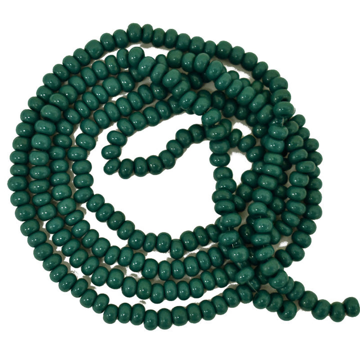 Seed Bead Strings in Teal Green Color 