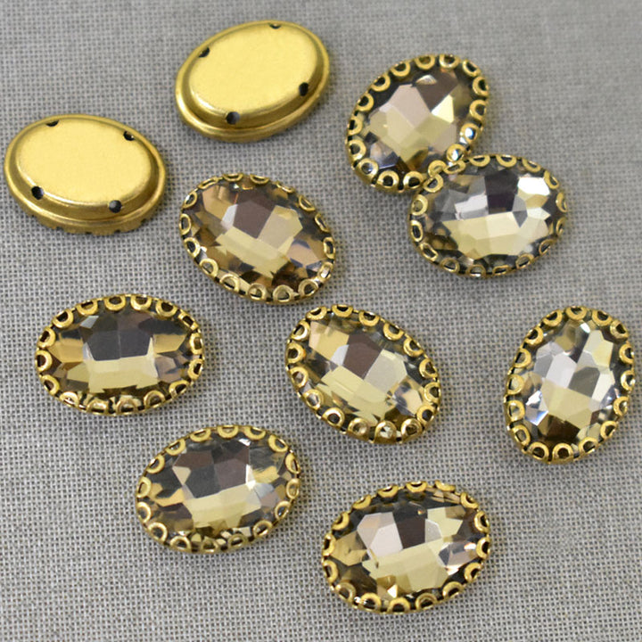 LCT Color Sew on Glass Crystal Stone