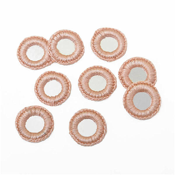 Peach Pink Color Crochet Thread Rings