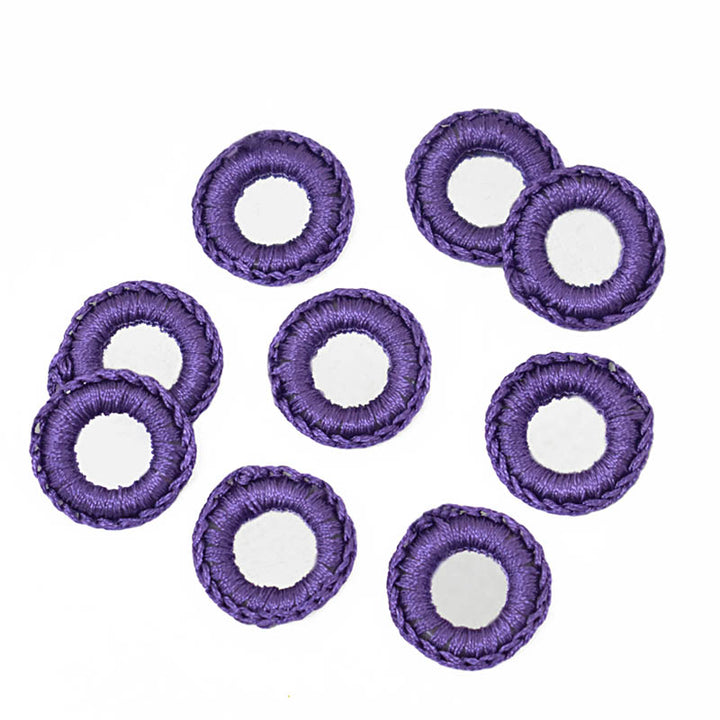 Ultra Violet Color Crochet Thread Rings