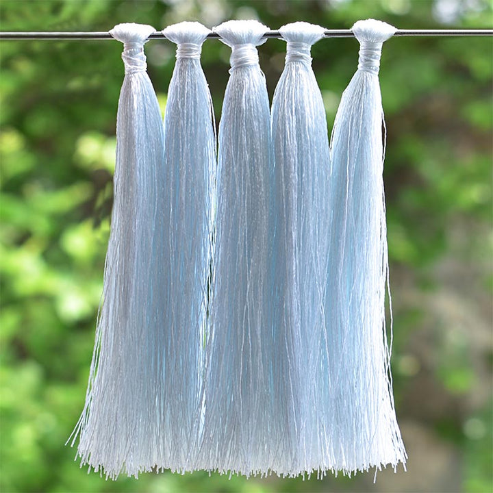 Pale Blue color Polyester Tassels