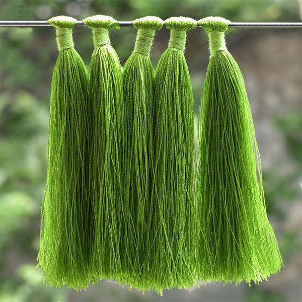 Green color Polyester Tassels