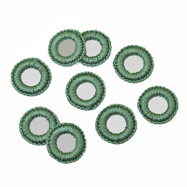 Sea Green Color Crochet Thread Rings