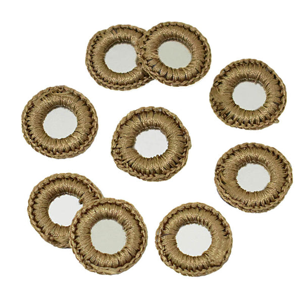 Beige Color Crochet Thread Rings