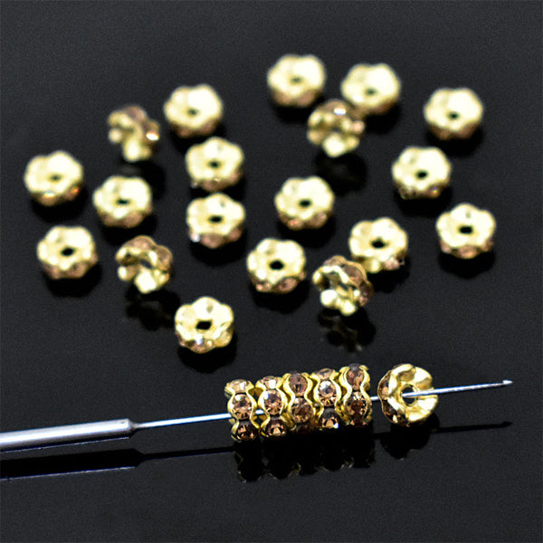 Crystal Rondelle Spacer Beads