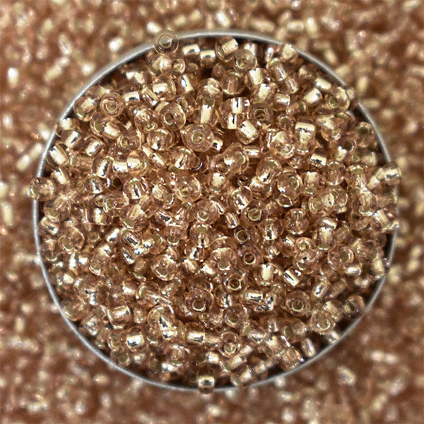 Seed Beads in Light Rose Gold Color 