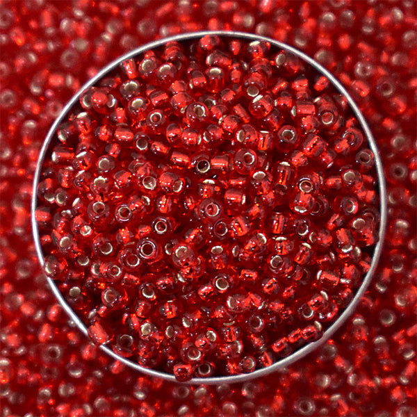 Seed Beads in Red Color 