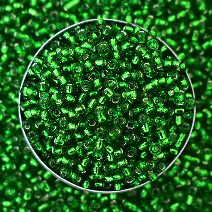 Seed Beads in Green Color 