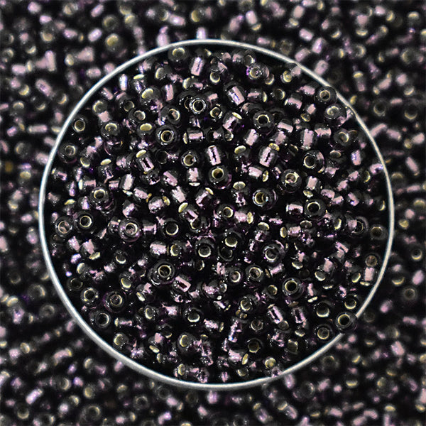 Seed Beads in Plum Purple Color 