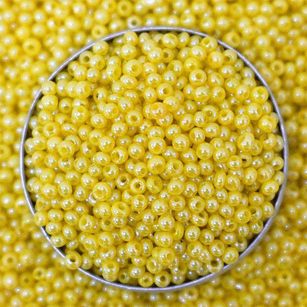 Seed Beads in Yellow Color 