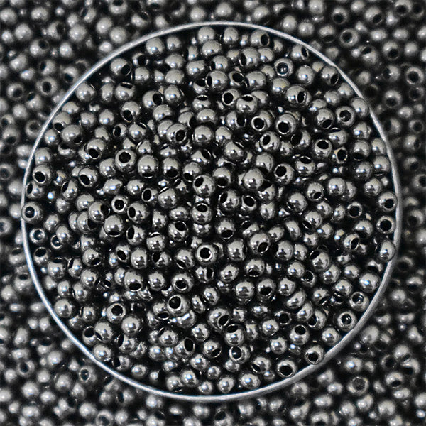 Seed Beads in Gunmetal Color 