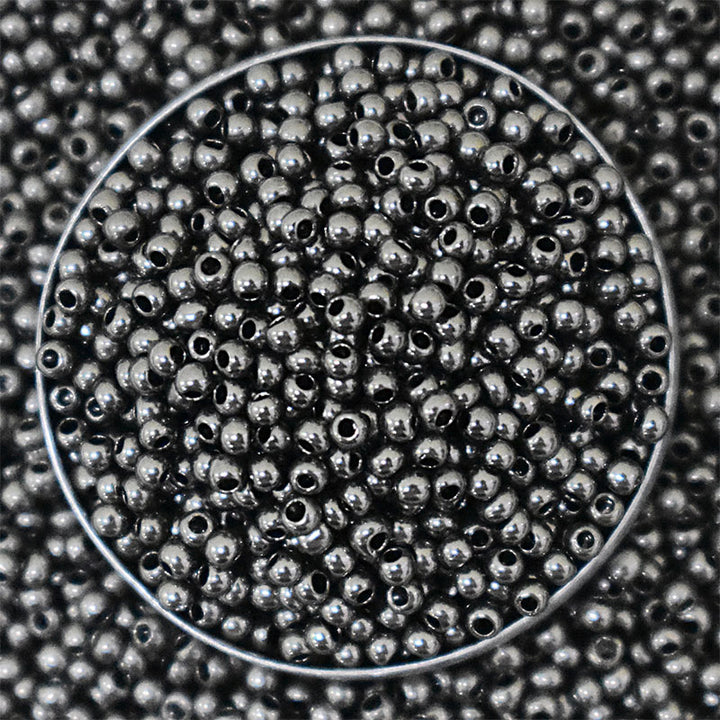 Seed Beads in Gunmetal Color 